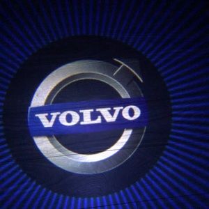 Volvo 2x cars logo wireless door lights led shadow
